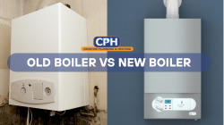 Heating engineer replacing boiler in Preston